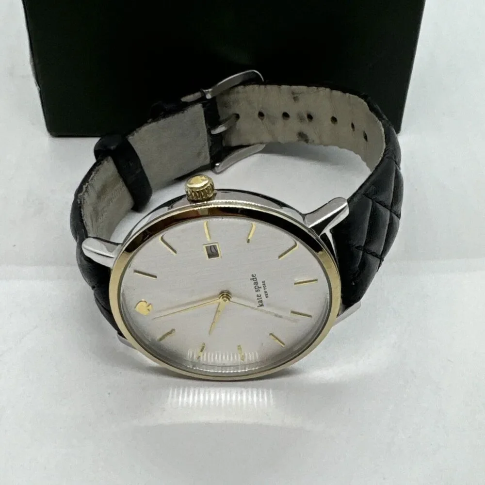 Kate Spade New York Metro 0125 Women's Black Leather Analog Dial Watch JNA121